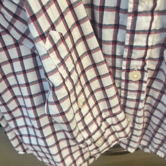 Abercrombie Kids Checkered Shirt in Red and White - Picture 5 of 6